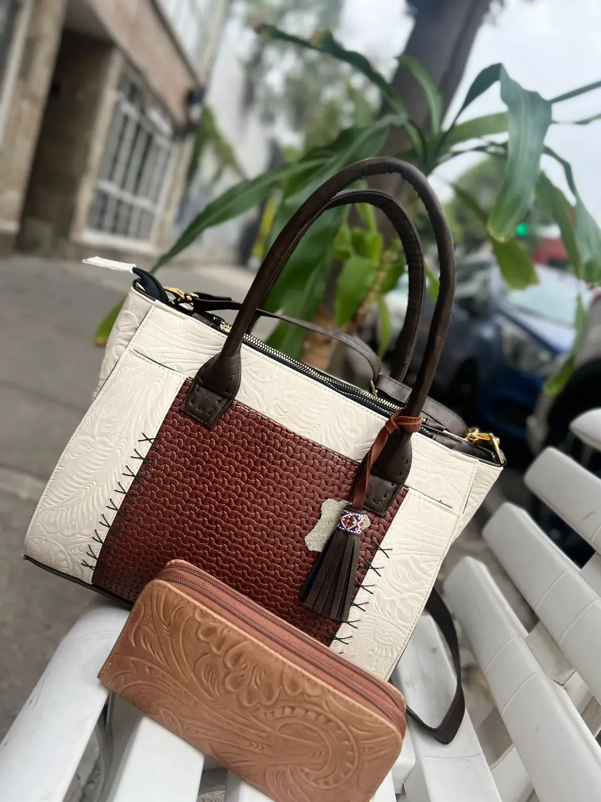 Mexia — Cartera de piel (incluye cartera) — Hecho a mano en México — ideal para organizar tus esenciales